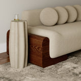 Brown / Off White Linen