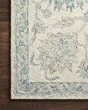 Ivory / Blue / 9'-3" x 13'