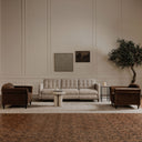 Dark Brown Faux Mohair