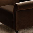 Dark Brown Faux Mohair
