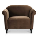 Dark Brown Faux Mohair