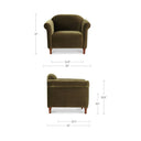 Dark Green Faux Mohair