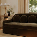 Dark Green Faux Mohair