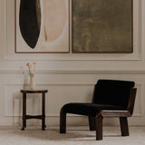 Black Faux Mohair