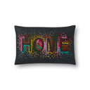 Black / Multi / 13" x 21" Cover w/Poly