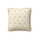 Ivory / 18" x 18" Cover w/Down
