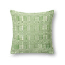Green / Ivory / 22" x 22" Cover w/Poly