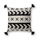 Black / Ivory / 18" x 18" Cover w/Poly