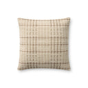 Ivory / Brown / 18" x 18" Cover w/Down