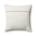 Ivory / Blue / 22" x 22" Cover w/Poly