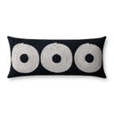 Loloi PLL0035 Geometric Embroidered Cotton Blend Lumbar Throw Pillow