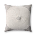 Loloi PLL0035 Geometric Embroidered Cotton Blend Lumbar Throw Pillow
