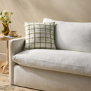 Ivory / Green / 18" x 18" Cover Only