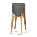 LH Home Patio Large Round Standing Pot