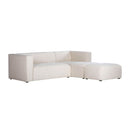 LH Home Premium Small Right Modular Sectional with Ottoman