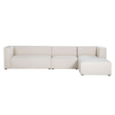 LH Home Premium Right Modular Sectional with Ottoman