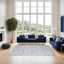 Renwil Chloe 3'3" x 4' Ft Handwoven Indoor Rug - Blue / Grey