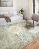 Teal / Ivory / 2'-6" x 9'-9"