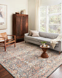 Navy / Rust / 3'-9" x 5'-9"