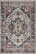 Ivory / Denim / 5'-3" x 7'-9"