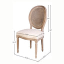 LH Home Napoleon Dining Chair with Cane Back