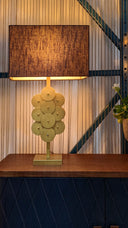 LH Home Skye Brass Disc Lamp
