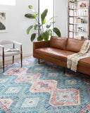 Turquoise / Terracotta / 6'-0" x 6'-0" Round