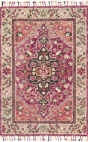 Raspberry / Taupe / 5'-0" x 7'-6"