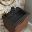 Mid-Century Walnut / Matte Black / Charcoal Black - 1 Faucet Hole