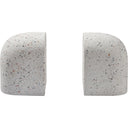 Renwil Bruno Indoor Terrazzo Bookends - White Speckled