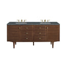 Mid-Century Walnut / Parisien Bleu - 3 Faucet Holes