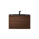 Mid-Century Walnut / Charcoal Black - 1 Faucet Hole
