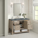 Whitewashed Oak / Parisien Bleu - 3 Faucet Holes