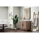 Whitewashed Walnut / Carrara White - 3 Faucet Holes