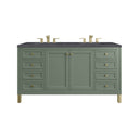 Smokey Celadon / Charcoal Soapstone - 3 Faucet Holes