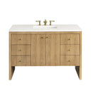 Light Natural Oak / White Zeus - 3 Faucet Holes