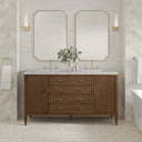 Mid-Century Walnut / Eternal Jasmine Pearl - 3 Faucet Holes