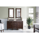 Burnished Mahogany / Carrara White - 3 Faucet Holes