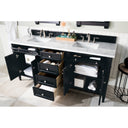 Black Onyx / Carrara White - 3 Faucet Holes