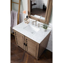 Whitewashed Walnut / Carrara White - 3 Faucet Holes