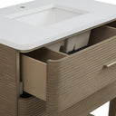 Pebble Oak / White Zeus - 1 Faucet Hole
