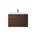 Mid-Century Walnut / Glossy White - 1 Faucet Hole