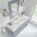 Serenity Blue / Carrara White - 3 Faucet Holes