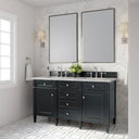 Black Onyx / Victorian Silver - 3 Faucet Holes