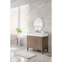 Whitewashed Walnut / Glossy White - 1 Faucet Hole