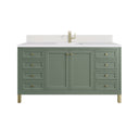 Smokey Celadon / White Zeus - 1 Faucet Hole