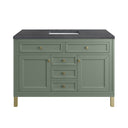 Smokey Celadon / Charcoal Soapstone - 3 Faucet Holes