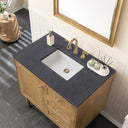 Light Natural Oak / Charcoal Soapstone - 3 Faucet Holes