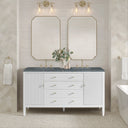 Bright White / Parisien Bleu - 3 Faucet Holes