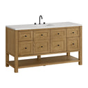Light Natural Oak / Eternal Jasmine Pearl - 3 Faucet Holes